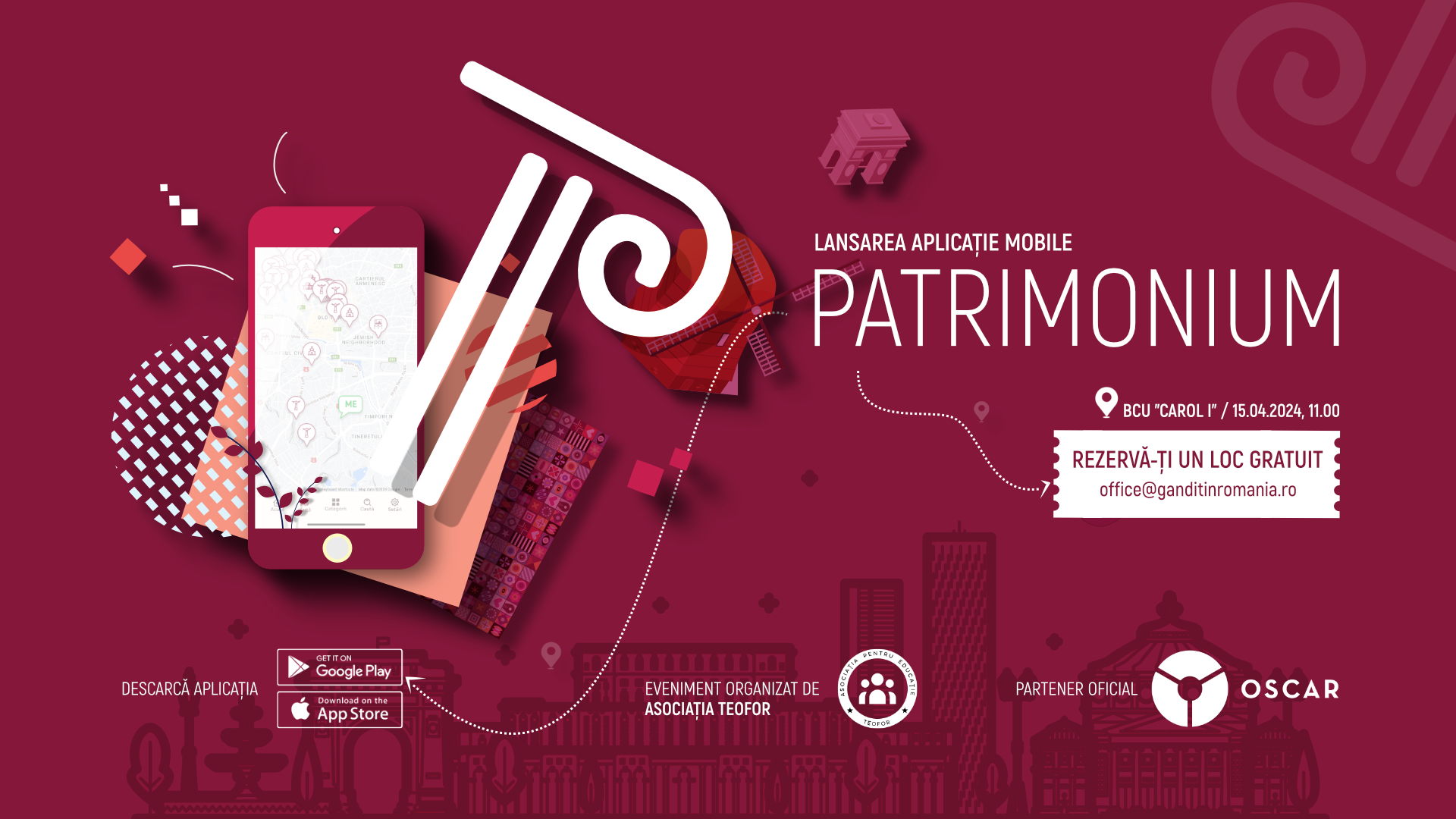 Lansare aplicație PATRIMONIUM - BCU - 15.04.2024
